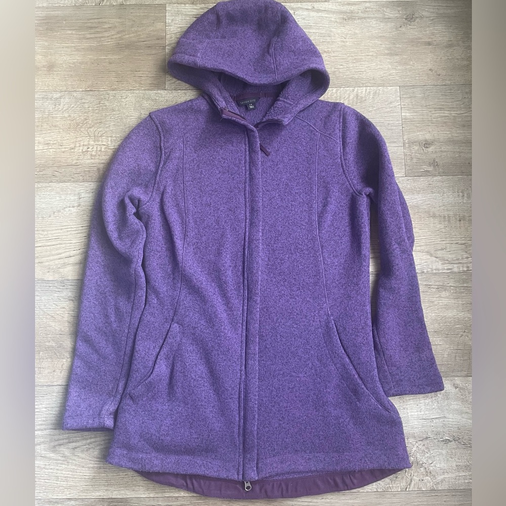 Lands End Purple Fleece Jacket